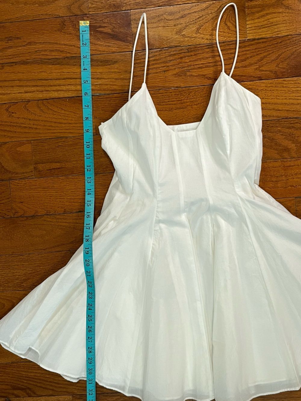 White Sleeveless Fit & Flare Dress - Picture 2 of 8